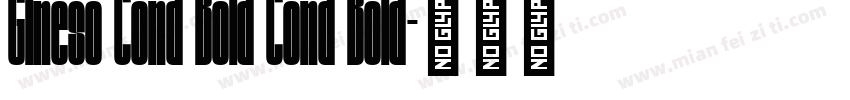 Gineso Cond Bold Cond Bold字体转换